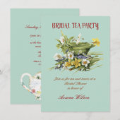 Bridal Tea Party Shower Uitnodiging (Voorkant / Achterkant)