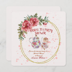 Bridal Tea Party Shower Uitnodiging