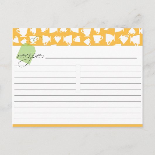 Bridal Tea Recept Kaart (Voorkant)