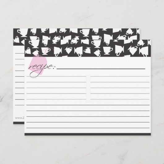 Bridal Tea Recept Kaart (Voorkant / Achterkant)