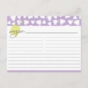 Bridal Tea Recept Kaart