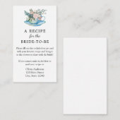Bridal Tea Recipe Request Enclosure Card Informatiekaartje (Voorkant / Achterkant)