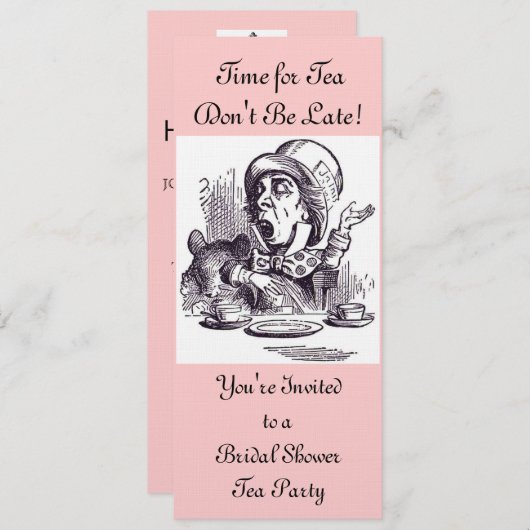 Bridal Tea Uitnodiging (Voorkant / Achterkant)