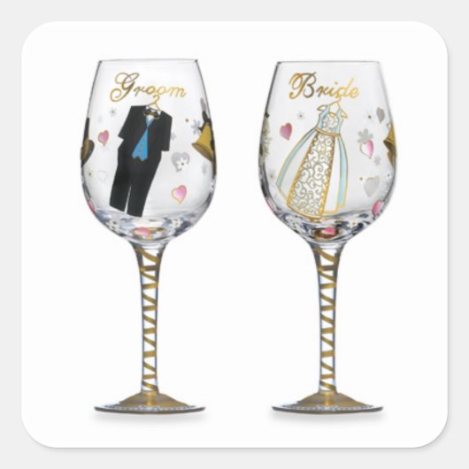 BRIDAL TOASING VERRES STICKER (Devant)