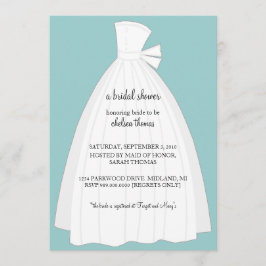 Bridal Uitnodiging van de Shower {Blauwgroen Blauw