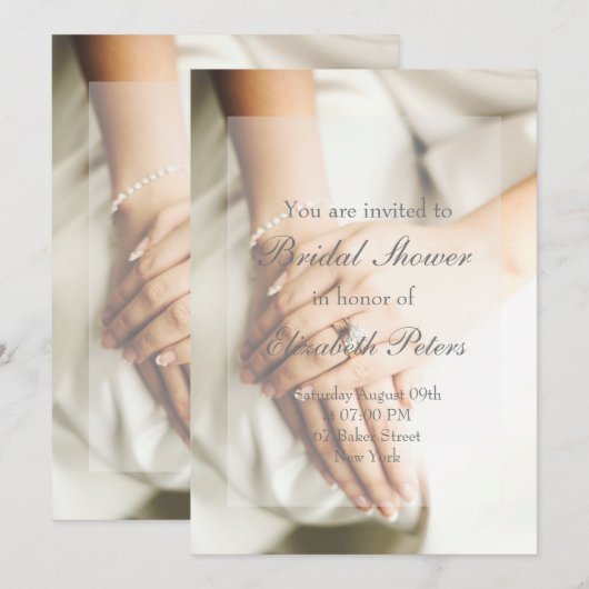 Bridal - uitnodiging voor een bridale wedstrijd vo (Voorkant / Achterkant)