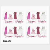Bridal van de Bridesmaïde-Sticker van de Bride Wed Rechthoekige Sticker (Vel)