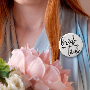 Bridal van de Tribe Diamond Weddenschap Ronde Button 5,7 Cm
