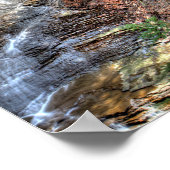 Bridal Veil Herfsten, CVNP, Ohio Poster (Hoek)