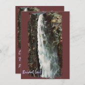 Bridal Veil Herfsten, Yosemite  Invitation Kaart (Voorkant / Achterkant)