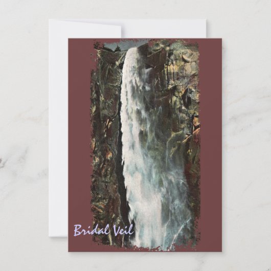 Bridal Veil Herfsten, Yosemite  Invitation Kaart (Voorkant)