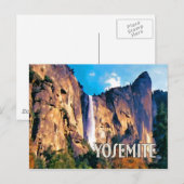 Bridal Veil Herfsten Yosemite National Park Briefkaart (Voorkant / Achterkant)