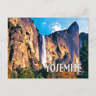 Bridal Veil Herfsten Yosemite National Park Briefkaart