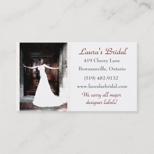 Bridal Visitekaartje (Voorkant)