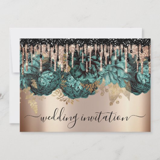 Bridal Wedding Event Roos Blue Blauwgroen Drivers Kaart (Voorkant)