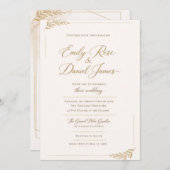 bridal wedding invitations (Devant / Derrière)