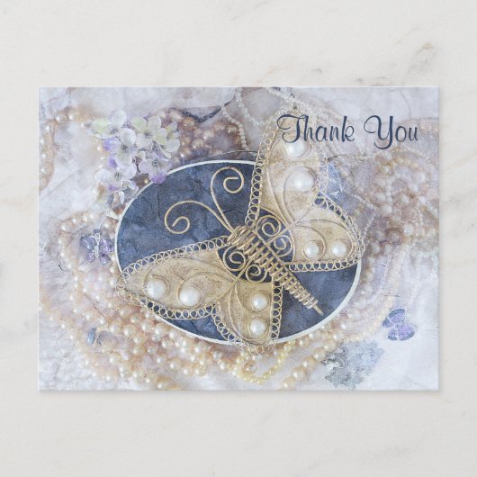 Bridal White Gold Elegant Briefkaart (Voorkant)