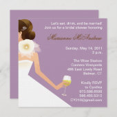 Bridal-wijnensemble (lila) kaart (Voorkant / Achterkant)