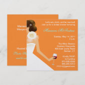 Bridal-wijnuitnodiging Kaart (Voorkant / Achterkant)