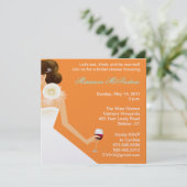 Bridal-wijnuitnodiging Kaart (Staand voorkant)