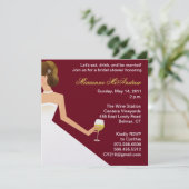 bridal wine invitation with pearls (Debout devant)