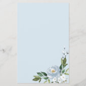 Bridal Word Scramble Game Floral Geometric Flyer (Achterkant)