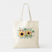 Bridale begrotingspartij Giften SUNFLOWERS Tote Bag (Achterkant)