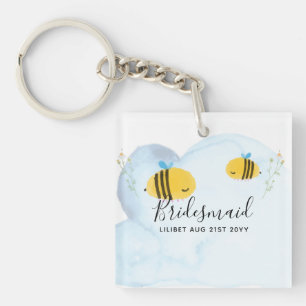 Bridale begrotingsuitwisseling - Bumble BEES Sleutelhanger