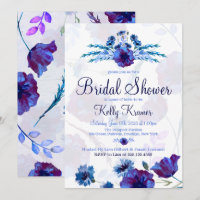 Bridale blauw papavers Shower-uitvindingen