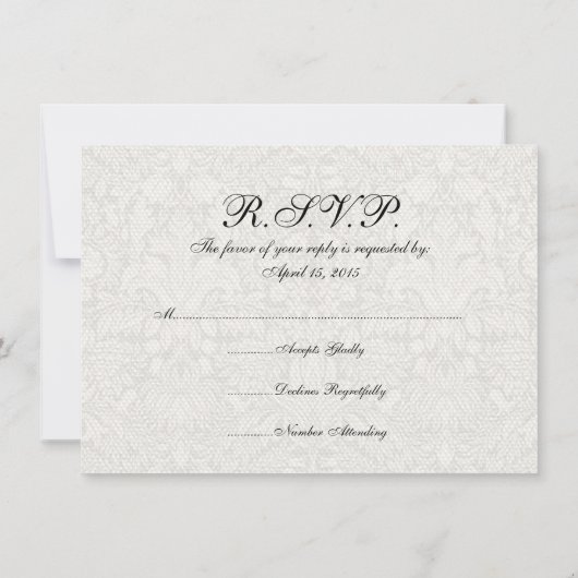 bridale bruidjes Antiek Wit Weddenschap Kaart (Achterkant)