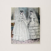  bridale bruidjes Antiek Wit Weddenschap Legpuzzel (Verticaal)