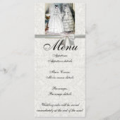  bridale bruidjes Antiek Wit Weddenschap Menu (Voorkant)