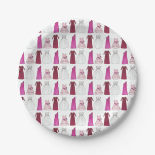 Bridale bruiloft Gowns Bridesmaid Flowergirl Papieren Bordje