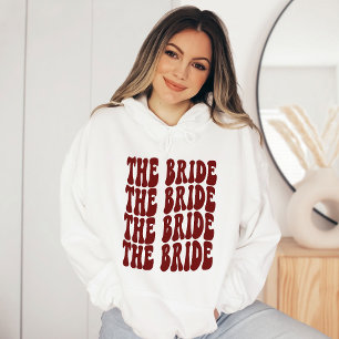 Bridale partij Bridal Gepersonaliseerd donkerrood Hoodie