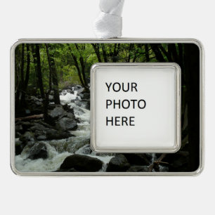 Bridalveil Creek in Yosemite National Park Verzilverd Kader Ornament