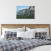Bridalveil-Herfsten en halve dome bij Yosemite Canvas Afdruk (Insitu (Slaapkamer))