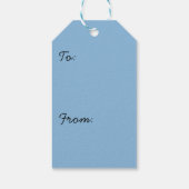 Bridalveil-Herfsten in het Nationaal Park Yosemite Cadeaulabel (Achterkant)