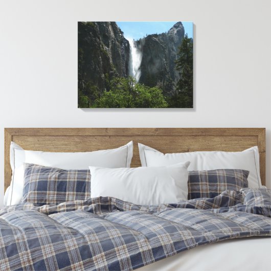 Bridalveil-Herfsten in het Nationaal Park Yosemite Canvas Afdruk (Insitu (Slaapkamer))