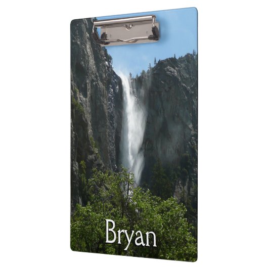 Bridalveil-Herfsten in het Nationaal Park Yosemite Klembord (Links)