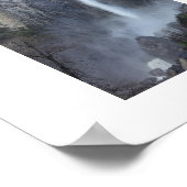 Bridalveil Herfsten Waterfall Blue Color Photograp Poster (Hoek)