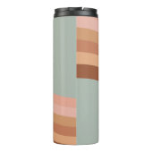 Bride 70s Groovy Retro Boho Chic Thermal Tumbler Thermosbeker (Achterkant)