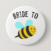 Bride aan Bee Ronde Button 7,6 Cm (Voorkant)