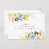 Bride aan bije Bridesmaid Card Kaart (Voorkant / Achterkant)
