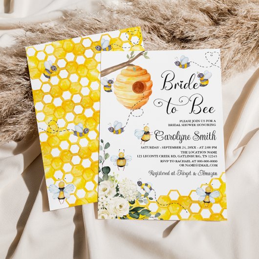 Bride-aan-bijenbridal Shower-uitnodiging Kaart