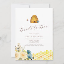 Bride-aan-bijenbridal Shower-uitnodiging