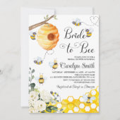 Bride-aan-bijenbridal Shower-uitnodiging Kaart (Voorkant)