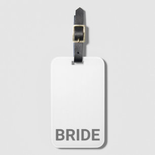 Bride - aangepast Eenvoudig modern Bagagelabel