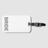 Bride - aangepast Eenvoudig modern Bagagelabel (Voorkant (horizontaal))