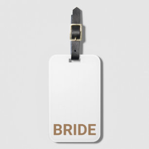 Bride - aangepast Eenvoudig modern Bagagelabel