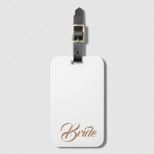 Bride - aangepast Eenvoudig modern Bagagelabel